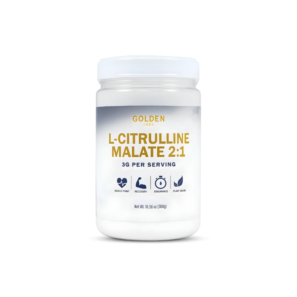 Envase de citrulina malato de Golden Labs de 300 g