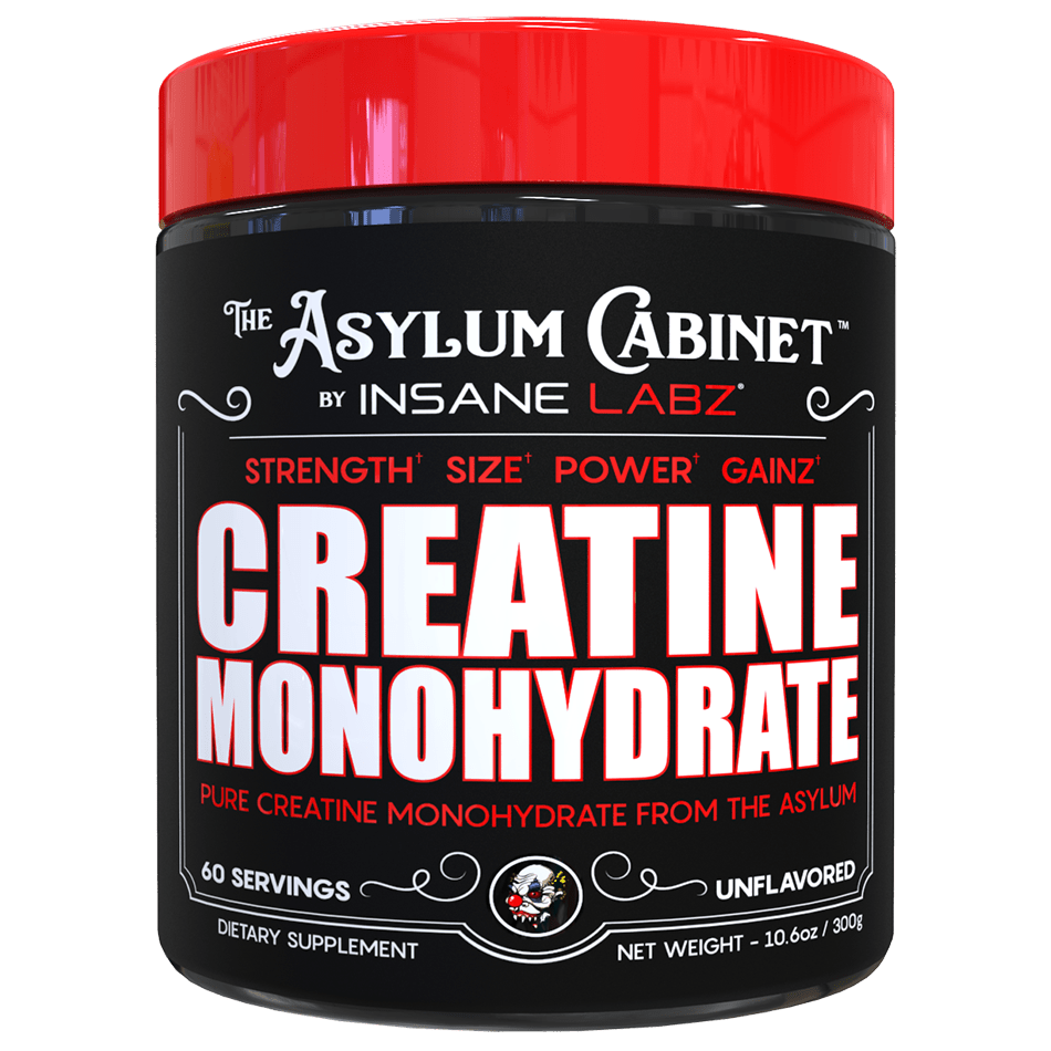 Envase de creatina monohidratada 60 servicios de Insane Labz