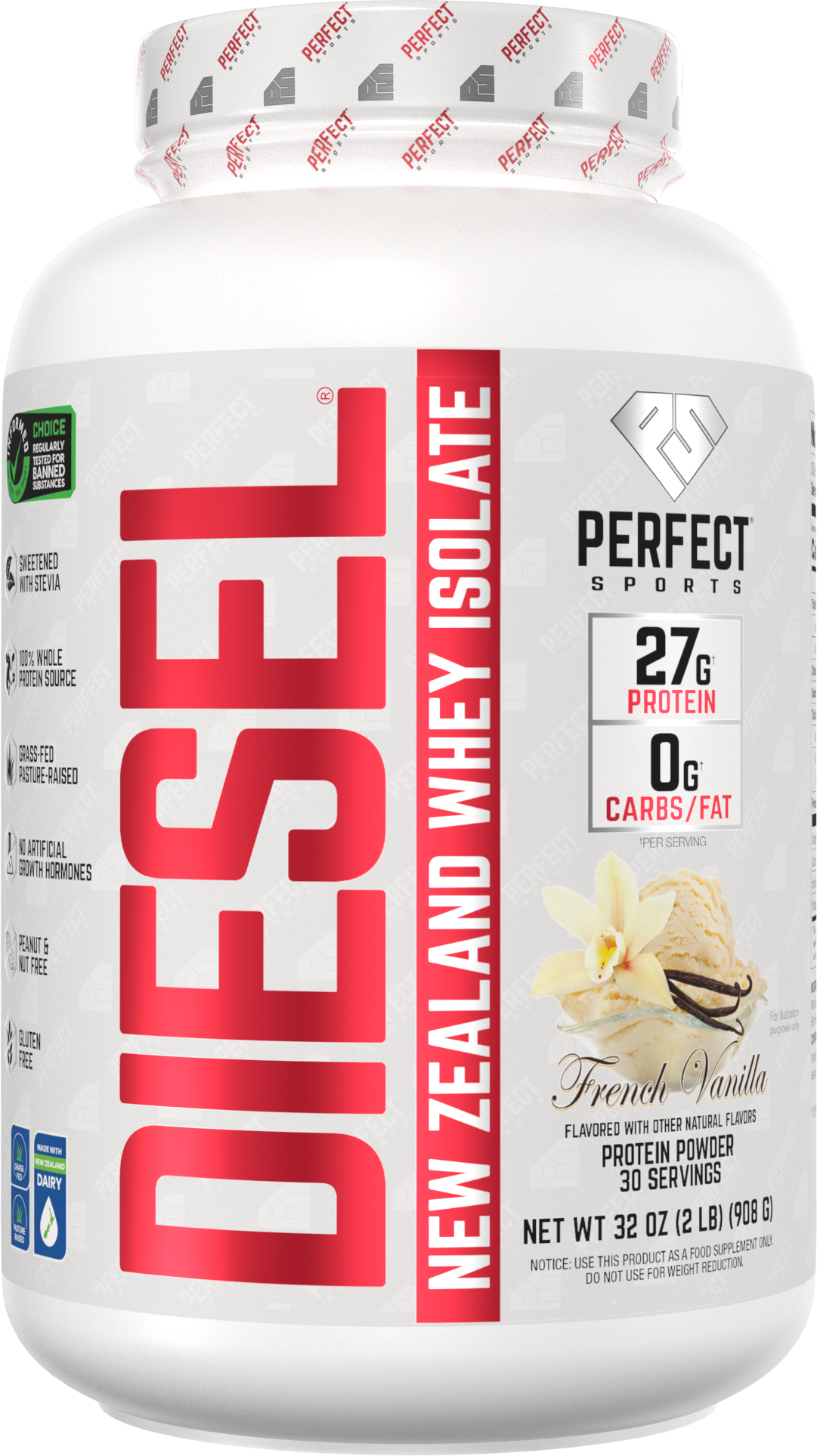 DIESEL New Zealand Whey Protein Isolate 5 lb — Perfect Sports