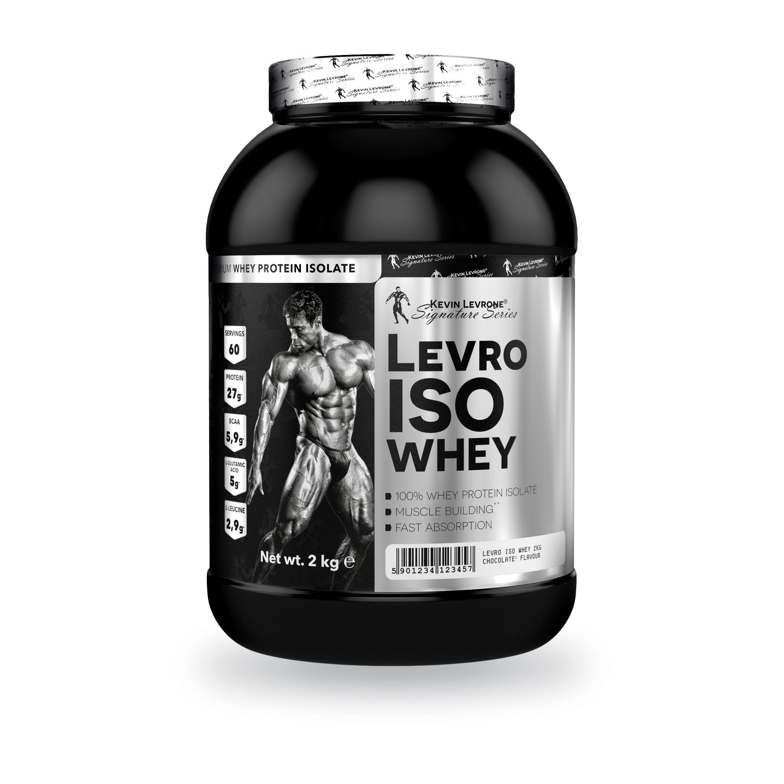 Proteína Aislada LevroISO Kevin Levrone 2kg | Whey Isolate premium | 66 servicios