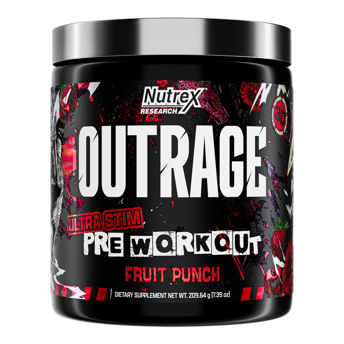 Outrage Ultra Stim Pre-Workout — Nutrex