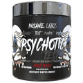 Envase negro de Insane Labz Psychotic Test sabor Fruit Punch, 275 g en polvo