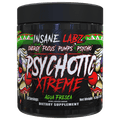 Pote negro de Psychotic Xtreme de Insane Labz, sabor Agua Fresca, 236 g en polvo