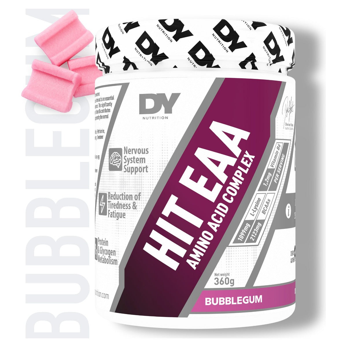 Aminoácidos esenciales DY Nutrition 360 g | 27 servicios | 9 aminoácidos esenciales por dosis de 13 g.