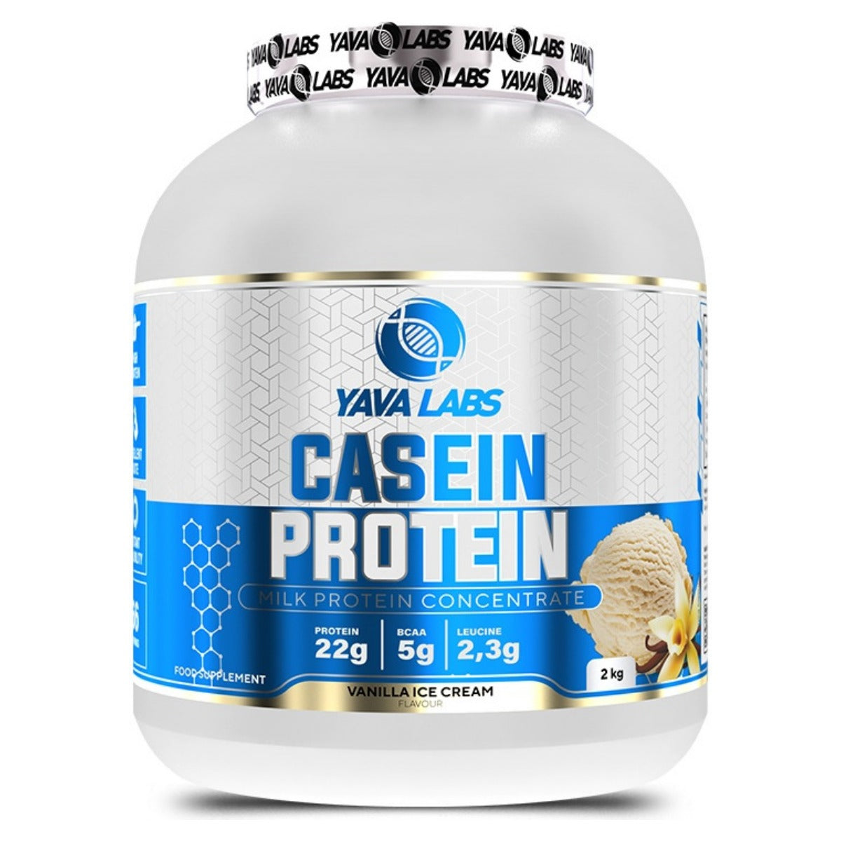 Proteinas casein protein Yava Labs 2 kg | Caseína en polvo: se disuelve en 200 ml de agua o leche
