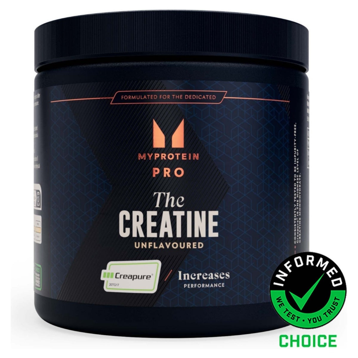 Creatinas the creatine creapure Myprotein 250 gr | 70 servicios | Más fuerza en el esfuerzo corto e intenso: 3,4 g por toma