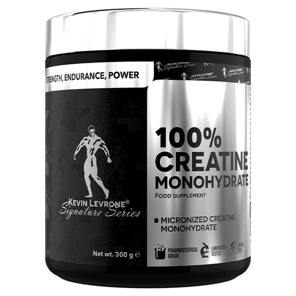 Creatina monohidratada Kevin Levrone 300 g | 60 servicios | 5 g de creatina monohidratada por medida · 60 servicios por envase.