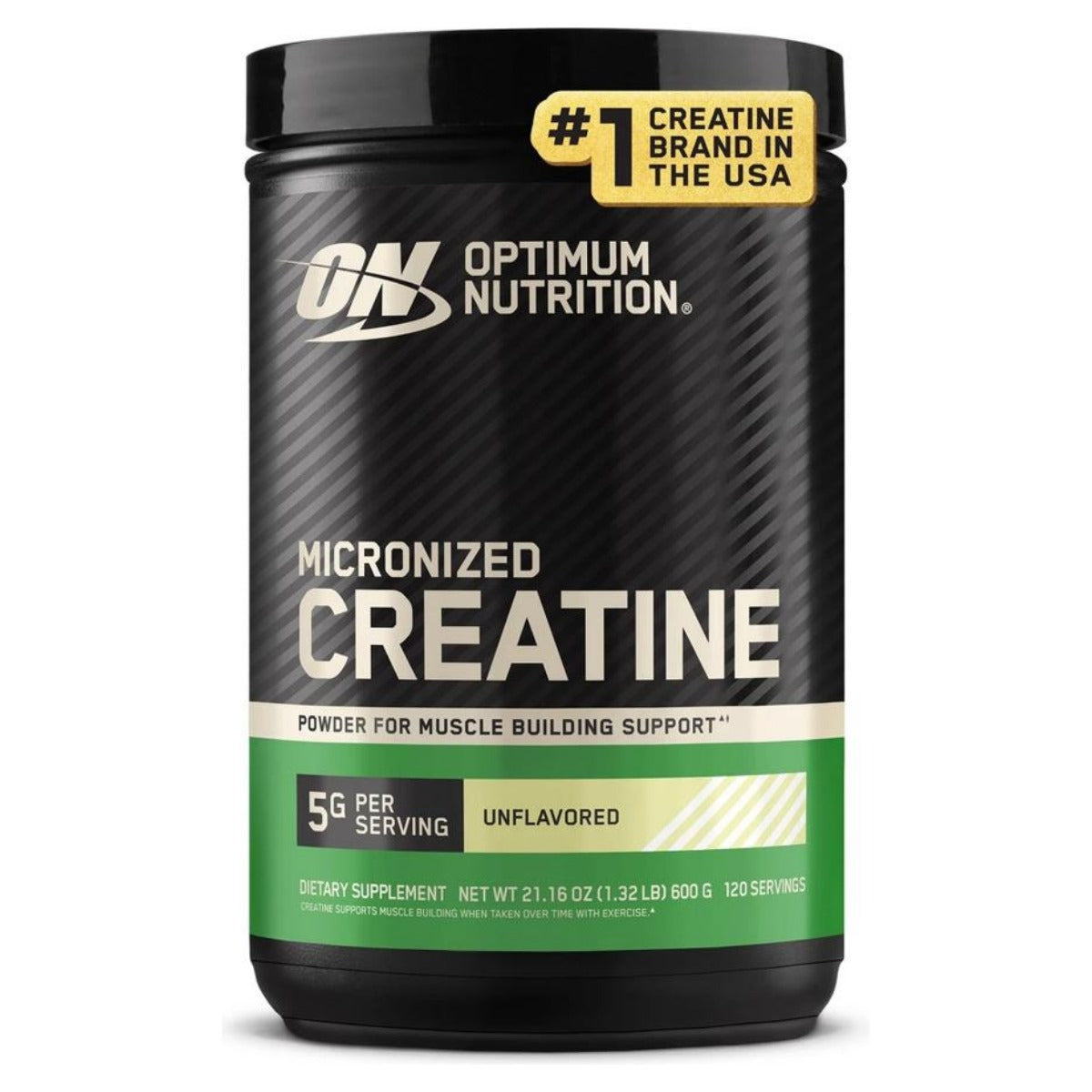 Creatinas creatine powder Optimum Nutrition 600 gr | Más fuerza en el esfuerzo corto e intenso: 5 g por toma