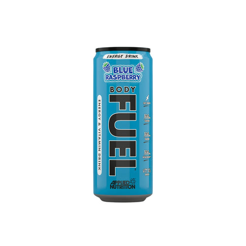 Bebida Energizante Body Fuel 330 ml Applied Nutrition, envase frontal.