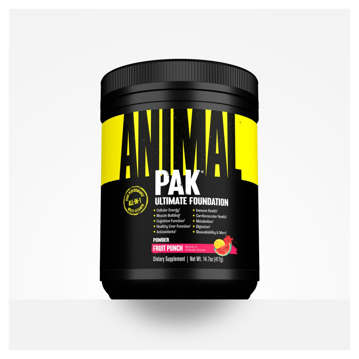 Multivitamínico en polvo Universal Nutrition 417 g | 30 servicios | 1000 mg de vitamina C por servicio de 2 medidas