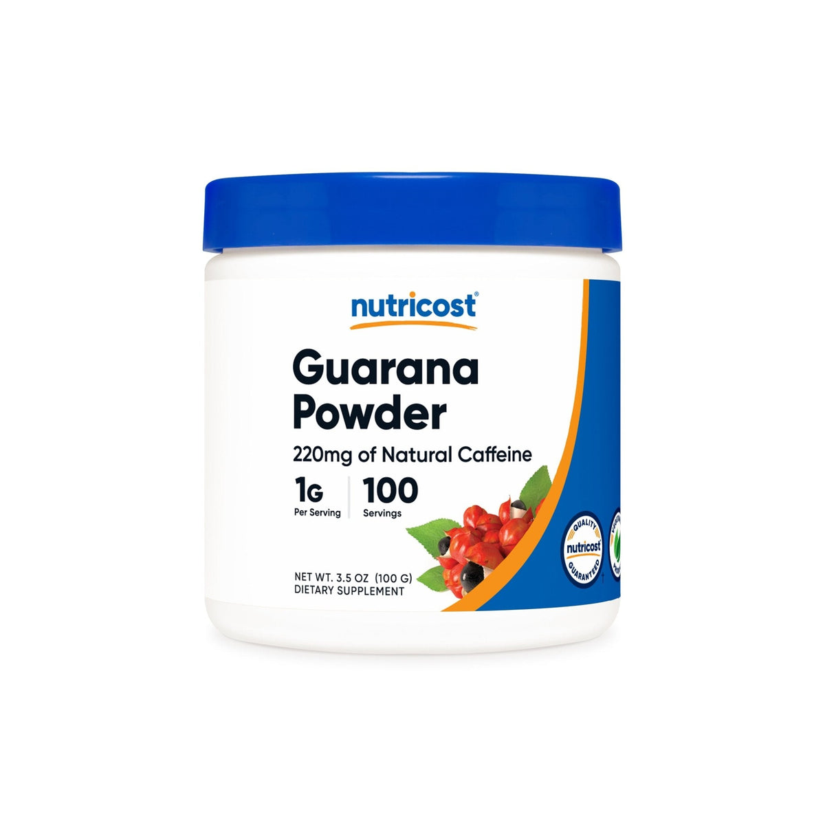 Guarana Powder, 3.5 oz (100 g) 100 g — Nutricost