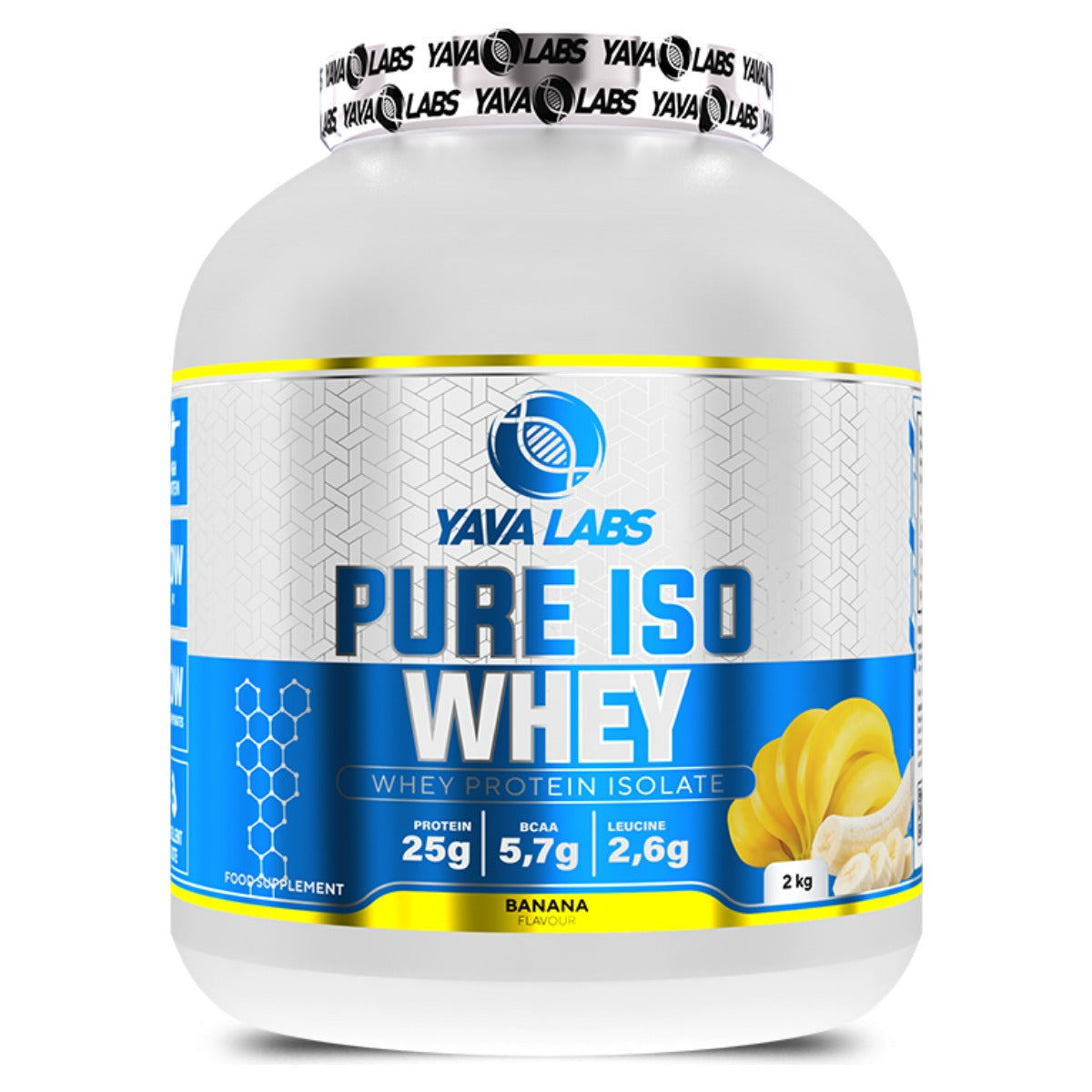 Proteinas isolatadas pure iso whey Yava Labs 2 kg | Proteína aislada: 25,5 g por medida de 30 g