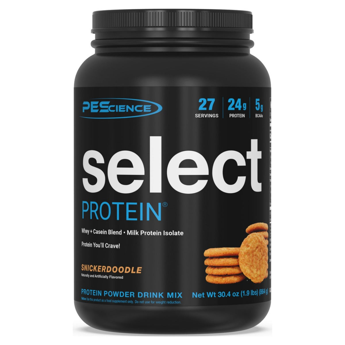 Proteinas select protein PEScience 2 lb | Suero más caseína: 24 g de proteína por medida
