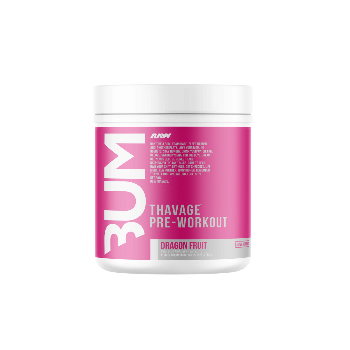 CBUM Thavage Pre-Workout 516 g — Raw