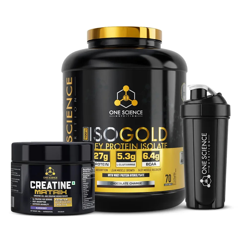 Envase de ISO Gold Whey Protein Isolate de One Science Nutrition