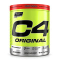 Pote de C4 Original Pre-Workout sabor Fruit Punch, 50 servicios, 475 g, sobre fondo blanco