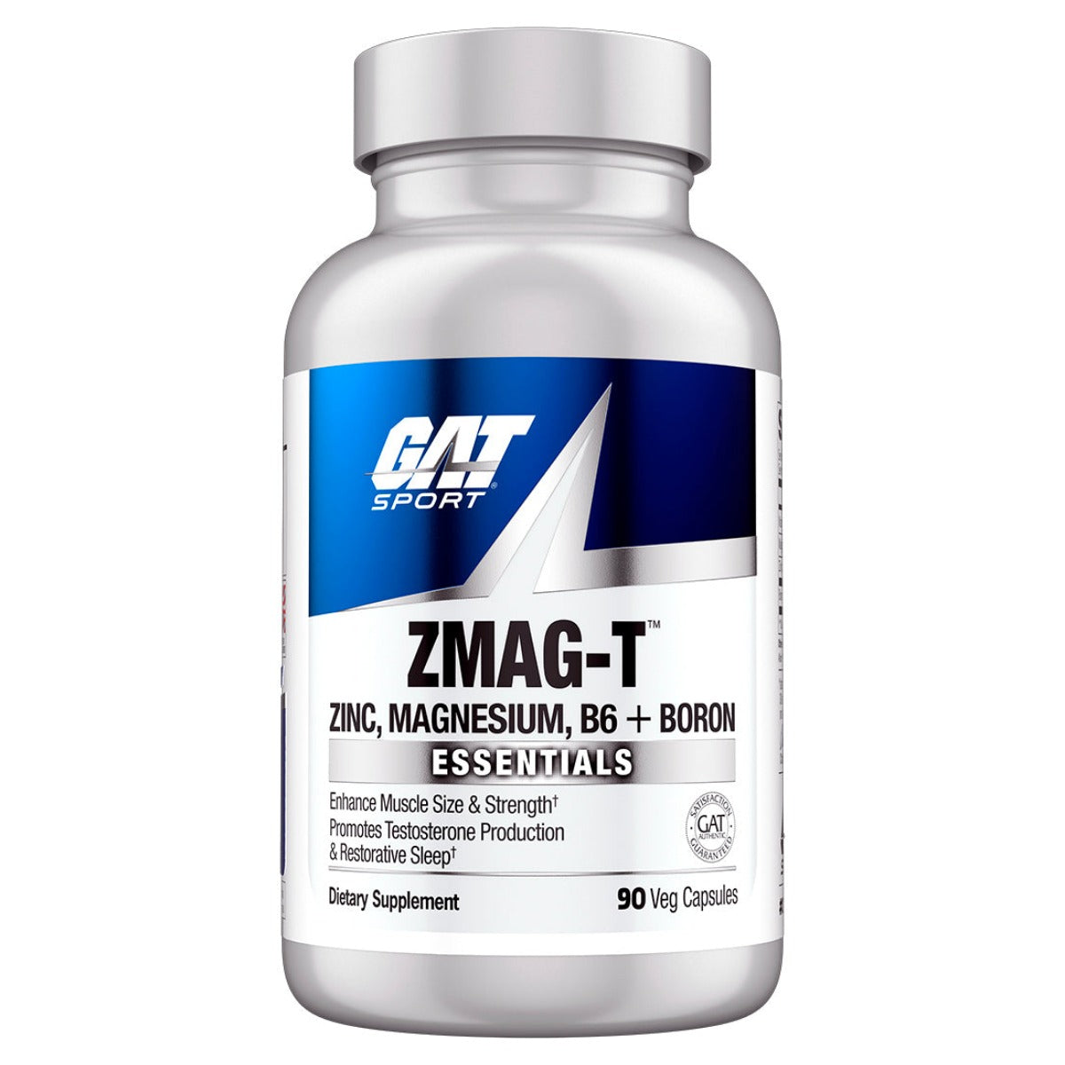 Zinc y magnesio con b6 y boro GAT Sport 90 cápsulas vegetales | 30 servicios | 30 mg de zinc por dosis de 3 cápsulas
